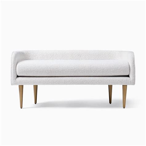 west elm celine bench uk|West Elm upholstered bench.